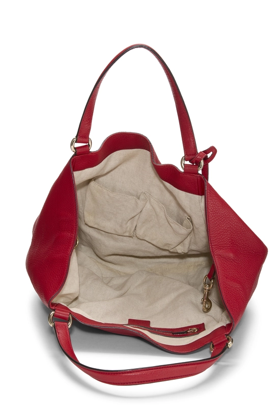 Red Leather Soho Convertible Shoulder Bag, , large image number 5