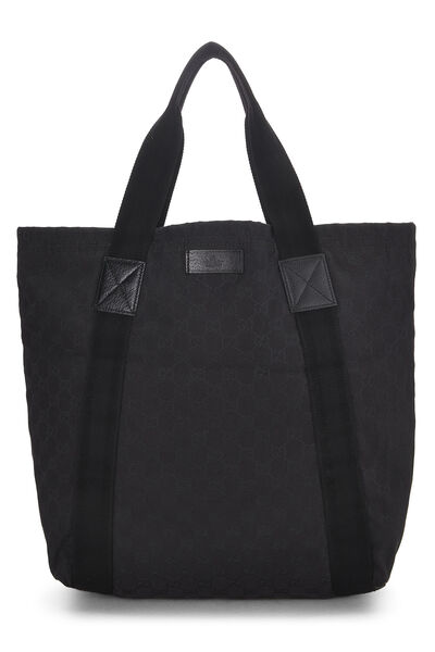 Black Original GG Canvas Flat Tote