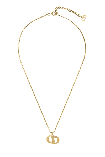 Gold 'CD' Necklace