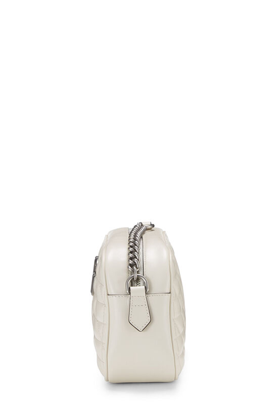 White Leather GG Marmont Crossbody Small, , large image number 2