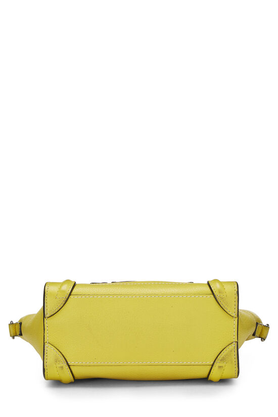 Yellow Leather Luggage Nano, , large image number 4