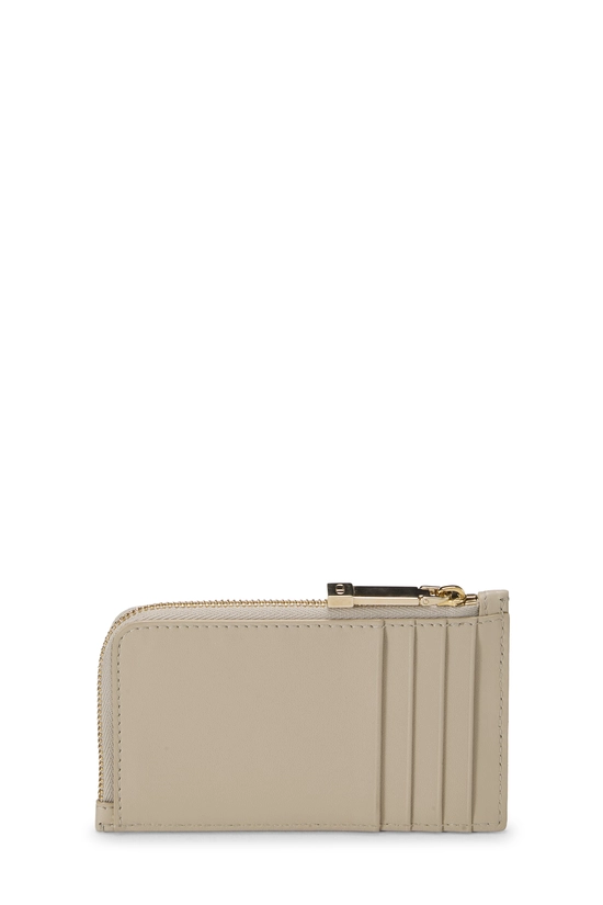 Grey Quilted Cannage Lambskin Cosmos Zip Cardholder, , large image number 2