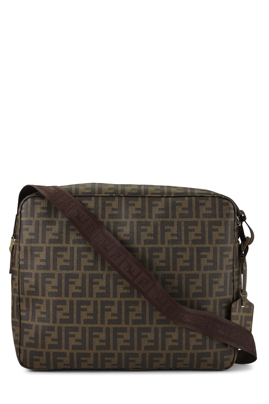 Brown Zucca Coated Canvas Messenger Large, , large image number 3