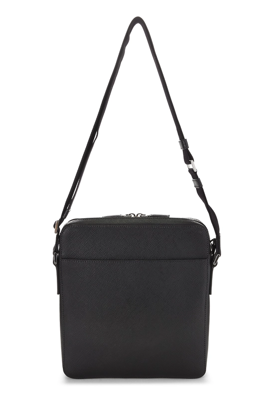 Black Saffiano Messenger, , large image number 3