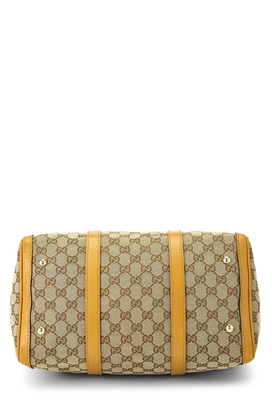 Yellow Original GG Canvas Boston Handbag Medium, , large image number 4