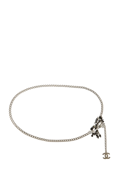 Silver Crystal Chain Belt