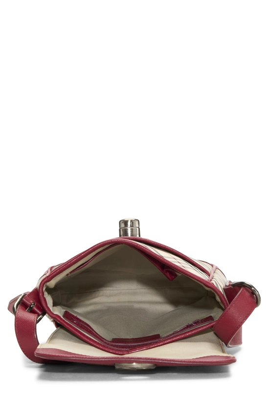 Burgundy House Check Jacquard Crossbody Small, , large image number 5