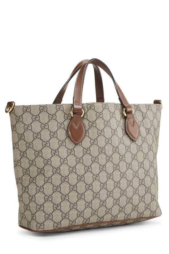 Authentic Gucci Monogram Large Tote Shoulder Bag, Luxury, Bags