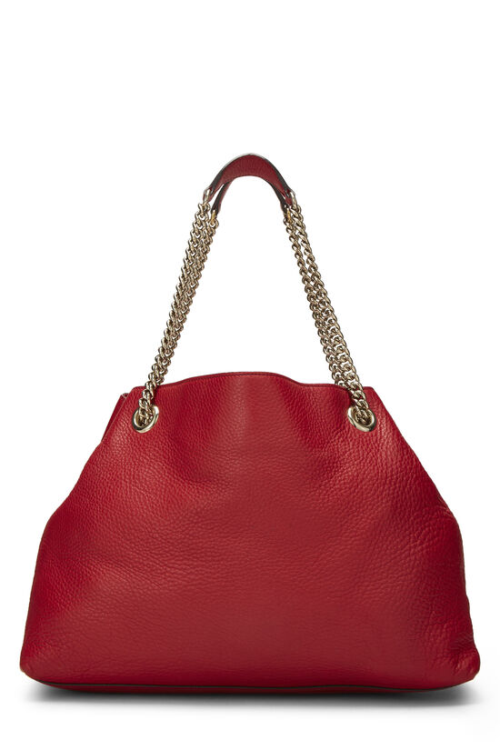 Red Leather Soho Chain Tote, , large image number 3