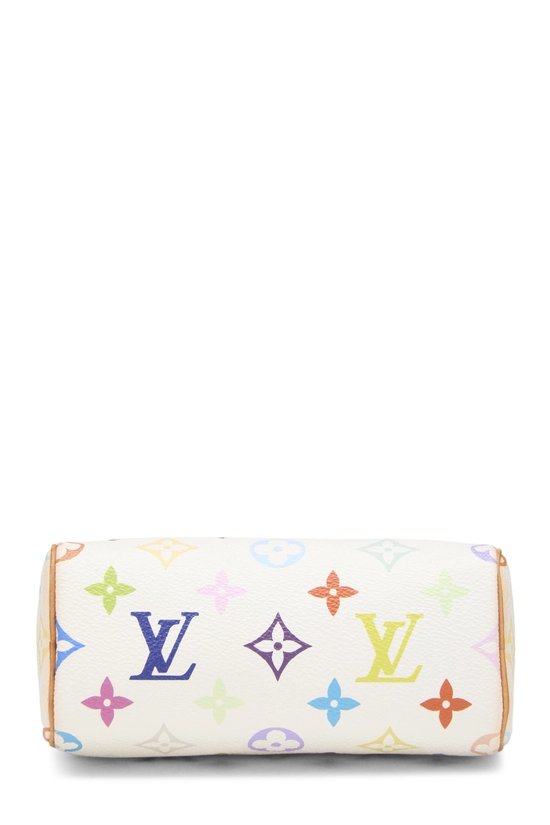 Takashi Murakami x Louis Vuitton White Monogram Multicolore HL Speedy Mini, , large image number 4