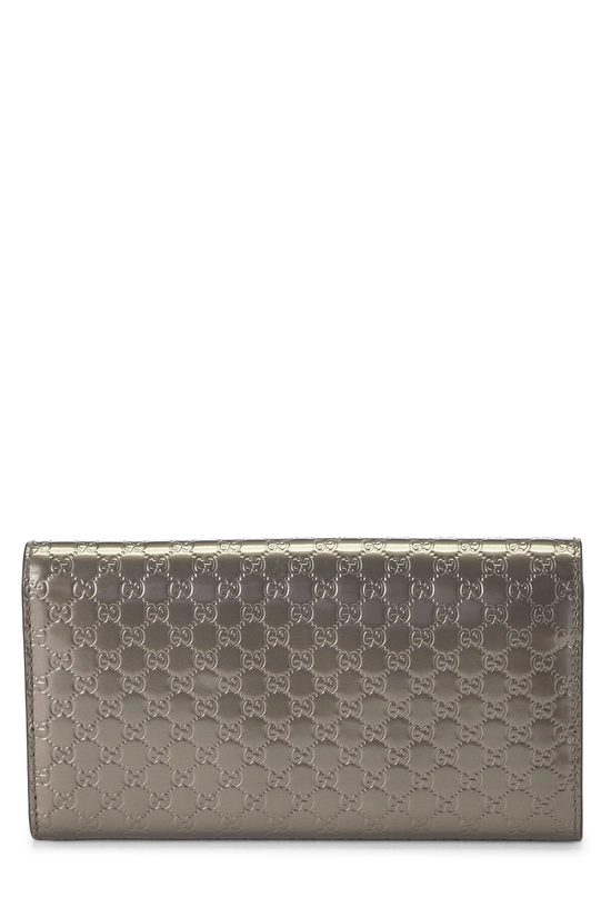 Grey Microguccissima Continental Wallet, , large image number 2