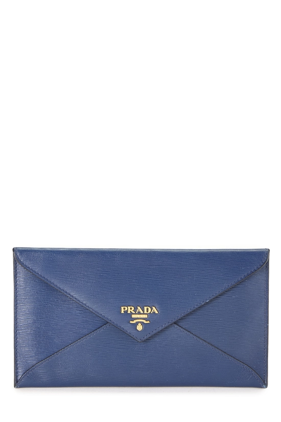 Navy Saffiano Envelope Wallet, , large image number 0