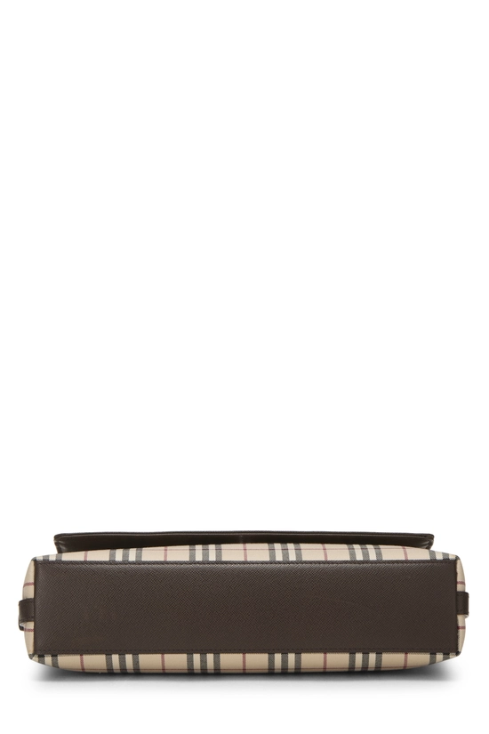 Brown House Check Jacquard Handbag Small, , large image number 4