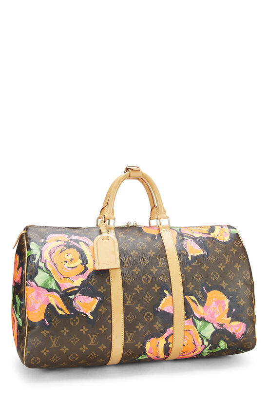 Stephen Sprouse x Louis Vuitton Monogram Roses Keepall 50, , large image number 1