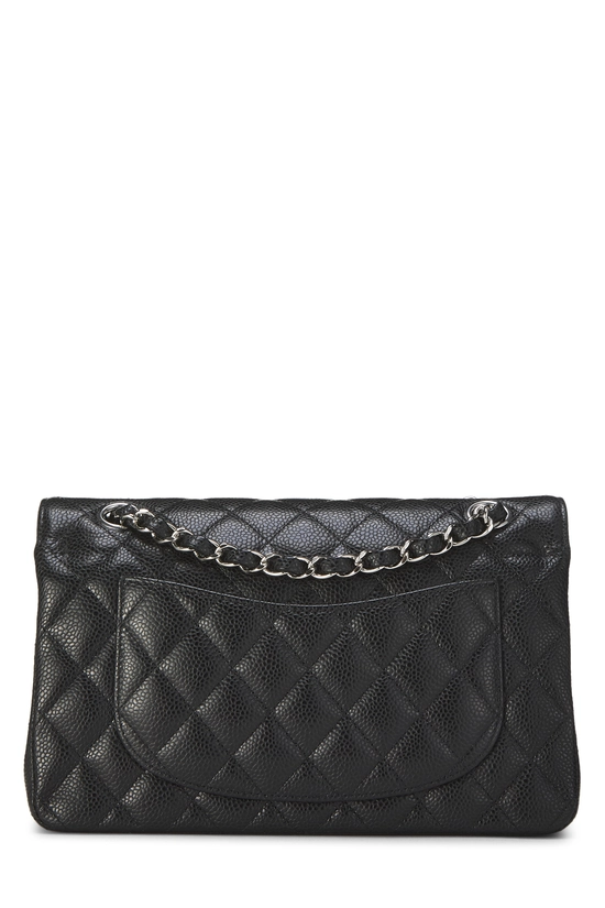 Black Quilted Caviar Classic Double Flap Small, , large image number 3