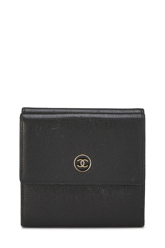 Black Calfskin Compact Wallet, , large image number 0