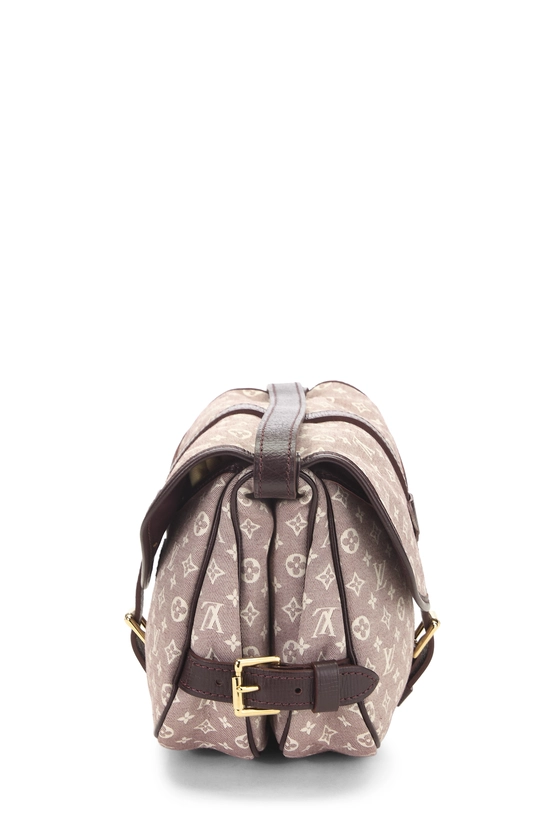 Burgundy Monogram Mini Lin Saumur PM, , large image number 2