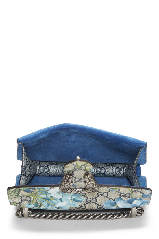 Blue GG Blooms Supreme Canvas Dionysus Shoulder Bag Mini, , large image number 5