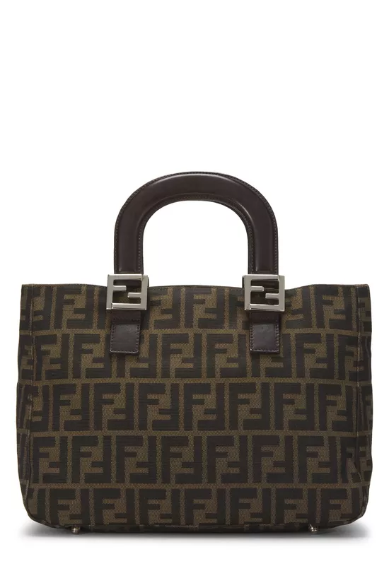 Brown Zucca Canvas Handbag Small, , large image number 3