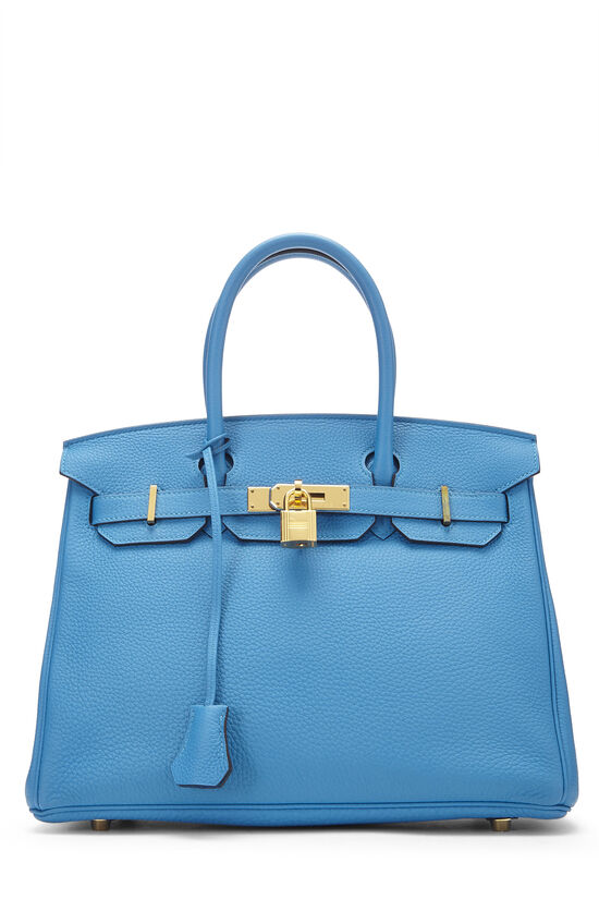 Hermès Blue Zanzibar Togo Birkin 30 QGB0Q232BB026