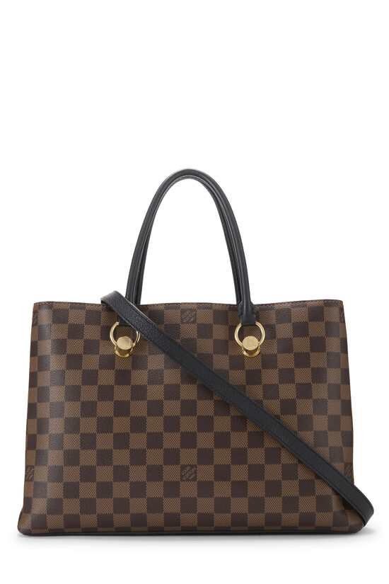 Black Damier Ebene Riverside Tote, , large image number 3