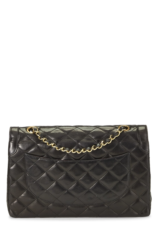 Black Quilted Lambskin Paris Limited Double Flap Medium, , large image number 3
