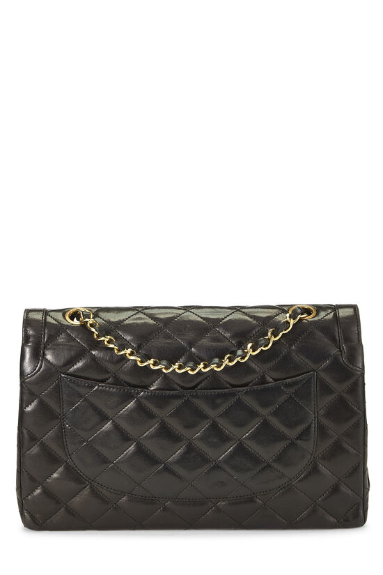 Black Quilted Lambskin Paris Limited Double Flap Medium, , large image number 3