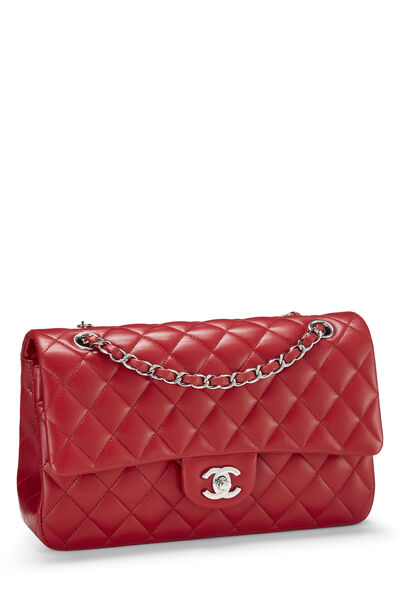 What Goes Around Comes Around Chanel Red Calf Chain Handle Flap Bag
