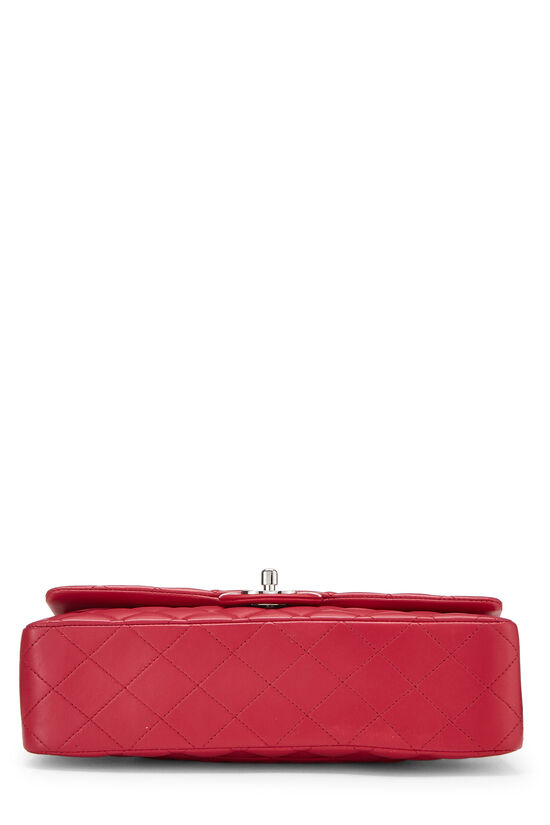 Chanel Pink Jersey Medium Classic Single Flap Shoulder Bag Chanel