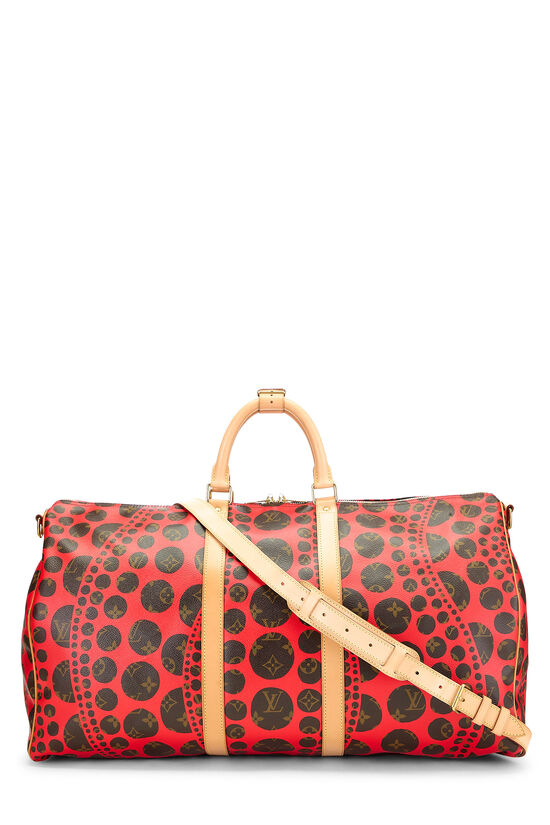 Yayoi Kusama x Louis Vuitton Red Infinity Dots Keepall Bandouliere 55, , large image number 0