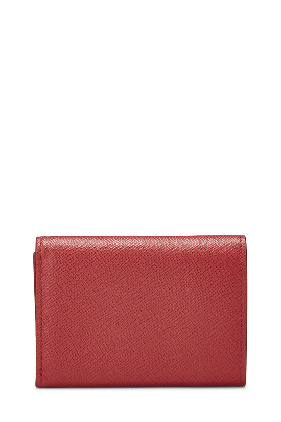 Red Saffiano Compact Wallet, , large image number 2