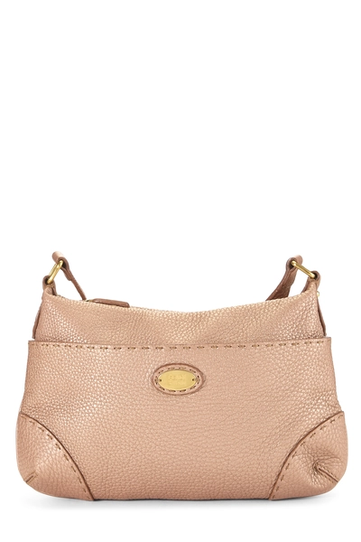 Fendi Pink Leather Selleria Messenger