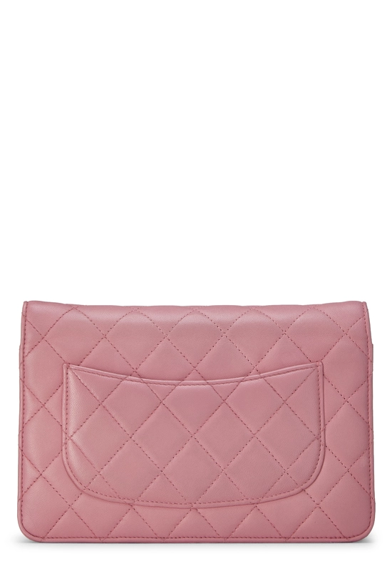 Pink Lambskin Classic Quilted Wallet on Chain (WOC), , large image number 3