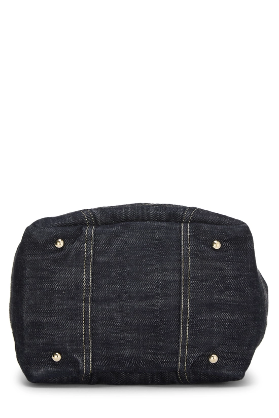 Blue 'CC' Denim Handbag, , large image number 4