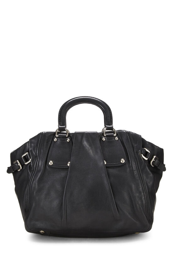 Black Calfskin Convertible Handbag, , large image number 4