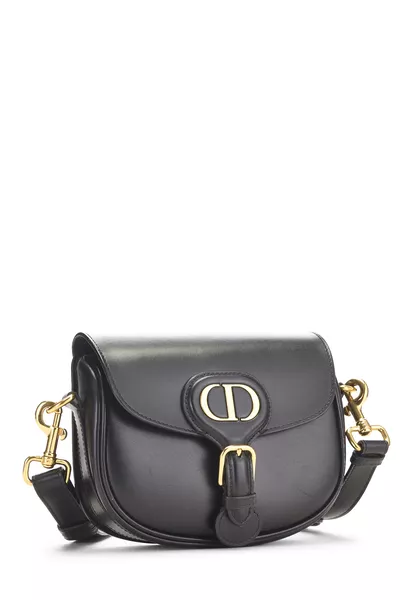 Black Calfskin Bobby Flap Small, , large