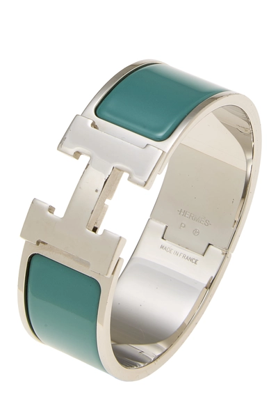 Green Clic-Clac 'H' Bracelet Wide