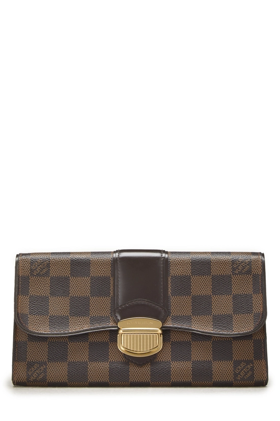 Damier Ebene Sistina Wallet, , large image number 0