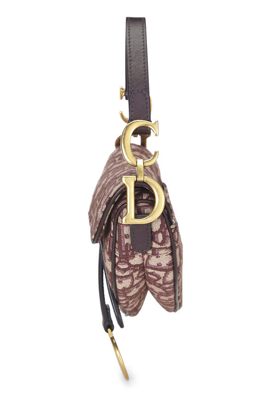Burgundy Oblique Saddle Bag Mini, , large image number 2
