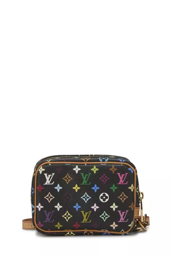 Takashi Murakami x Louis Vuitton Black Monogram Multicolore Wapity Case, , large image number 2