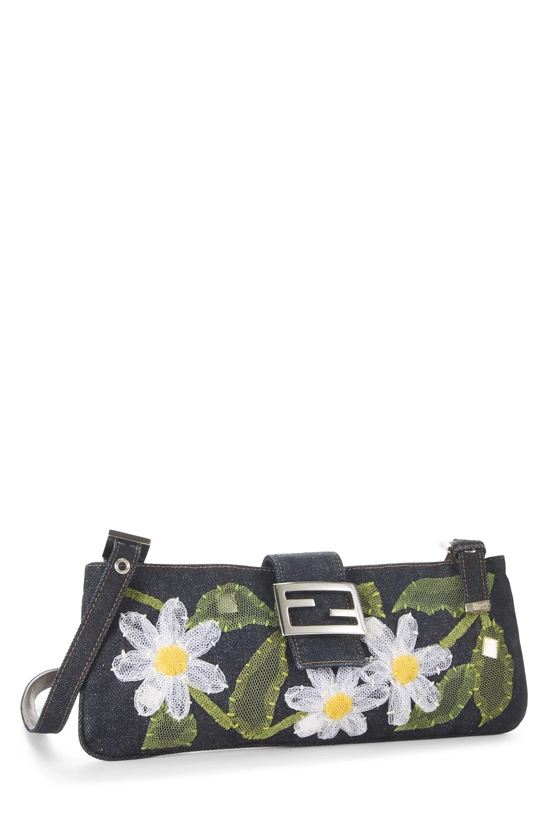Navy Embroidered Shoulder Bag, , large image number 1