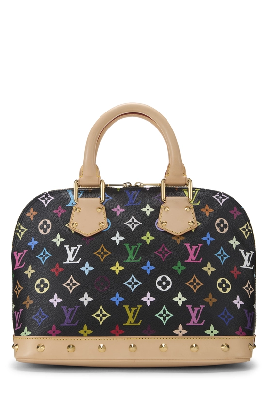 Takashi Murakami x Louis Vuitton Black Monogram Multicolore Alma PM, , large image number 3