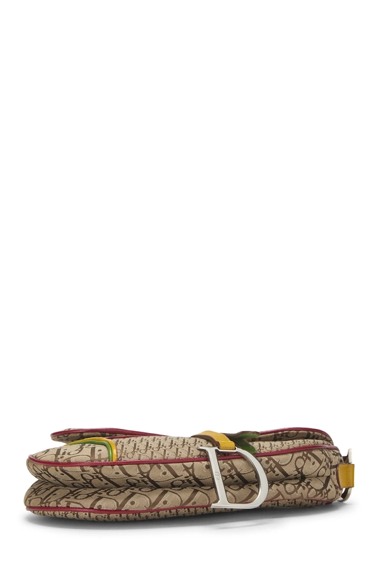 Beige Rasta Trotter Canvas Saddle Bag, , large image number 4