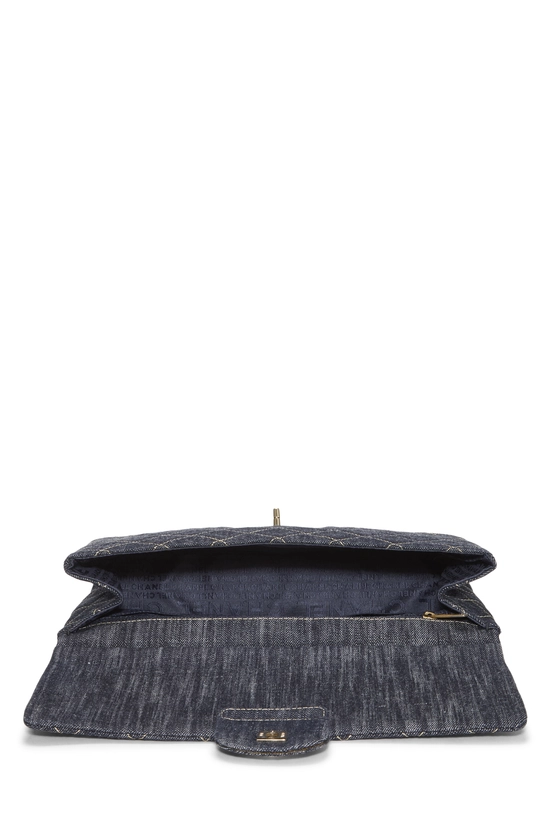 Navy Denim Shoulder Bag, , large image number 5