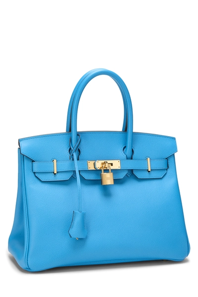 Blue Frida Epsom Birkin 30, , large