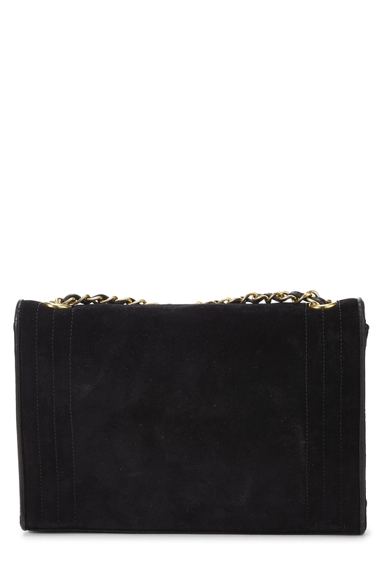 Black Suede Tri-Border Envelope Flap Small, , large image number 3