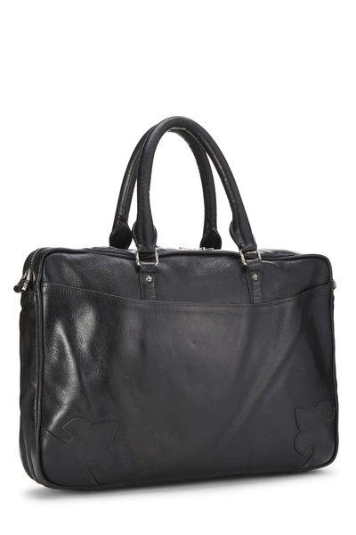 Black Leather Briefcase, , large