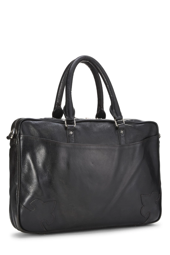 Black Leather Briefcase, , large image number 1