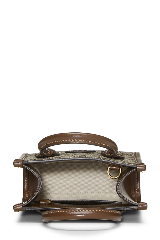 Brown GG Supreme Canvas Interlocking G Tote Mini, , large image number 5