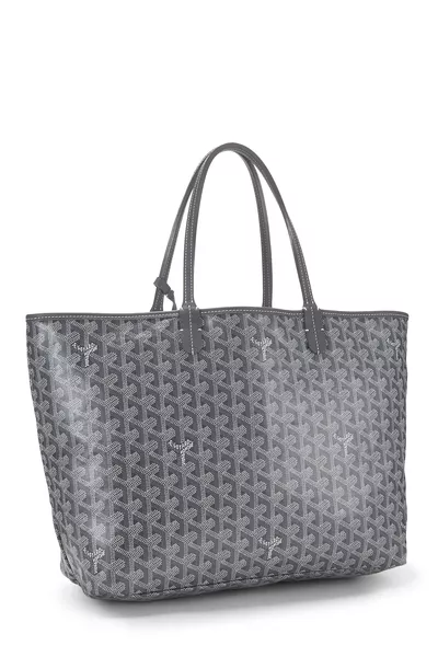 Grey Goyardine Canvas Saint-Louis PM, , large